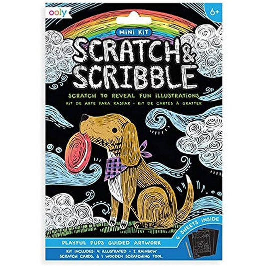 Playful Pups Scratch & Scribble Mini Kit
