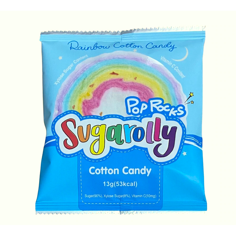 Sugar Rolly Pop Rocks Cotton Candy