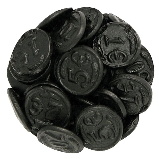 Salted Black Licorice Coins